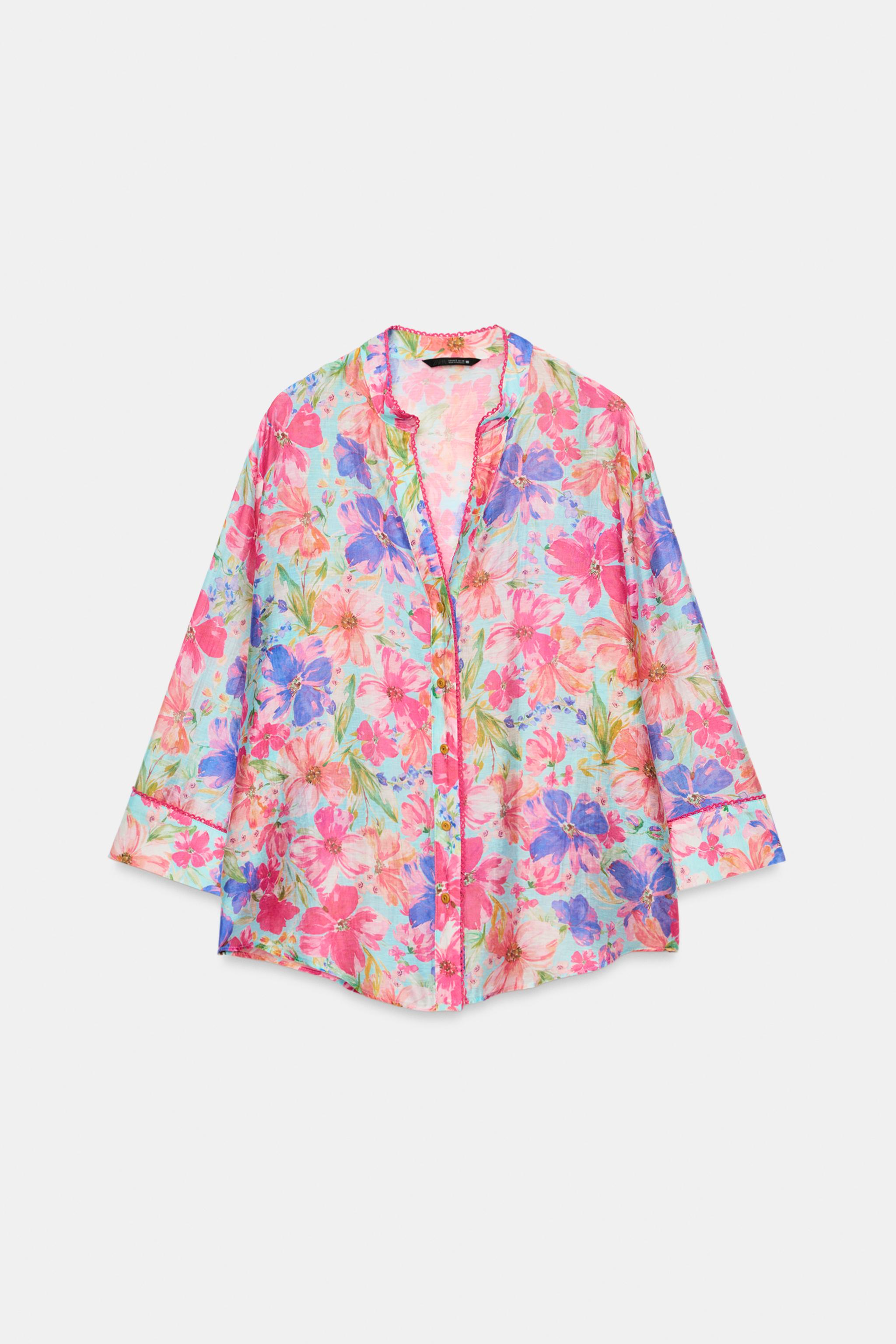 CHEMISE À IMPRIMÉ FLEURI